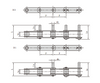 Stainless Steel Double Pitch Conveyor Chains with Extended Pins