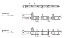 Conveyor Chains with Extended Pins