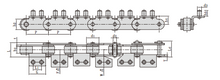 Conveyor chains for cold drink production