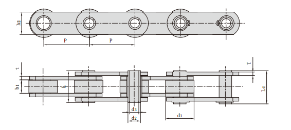 Non-standard Hollow Pin Conveyor Chains