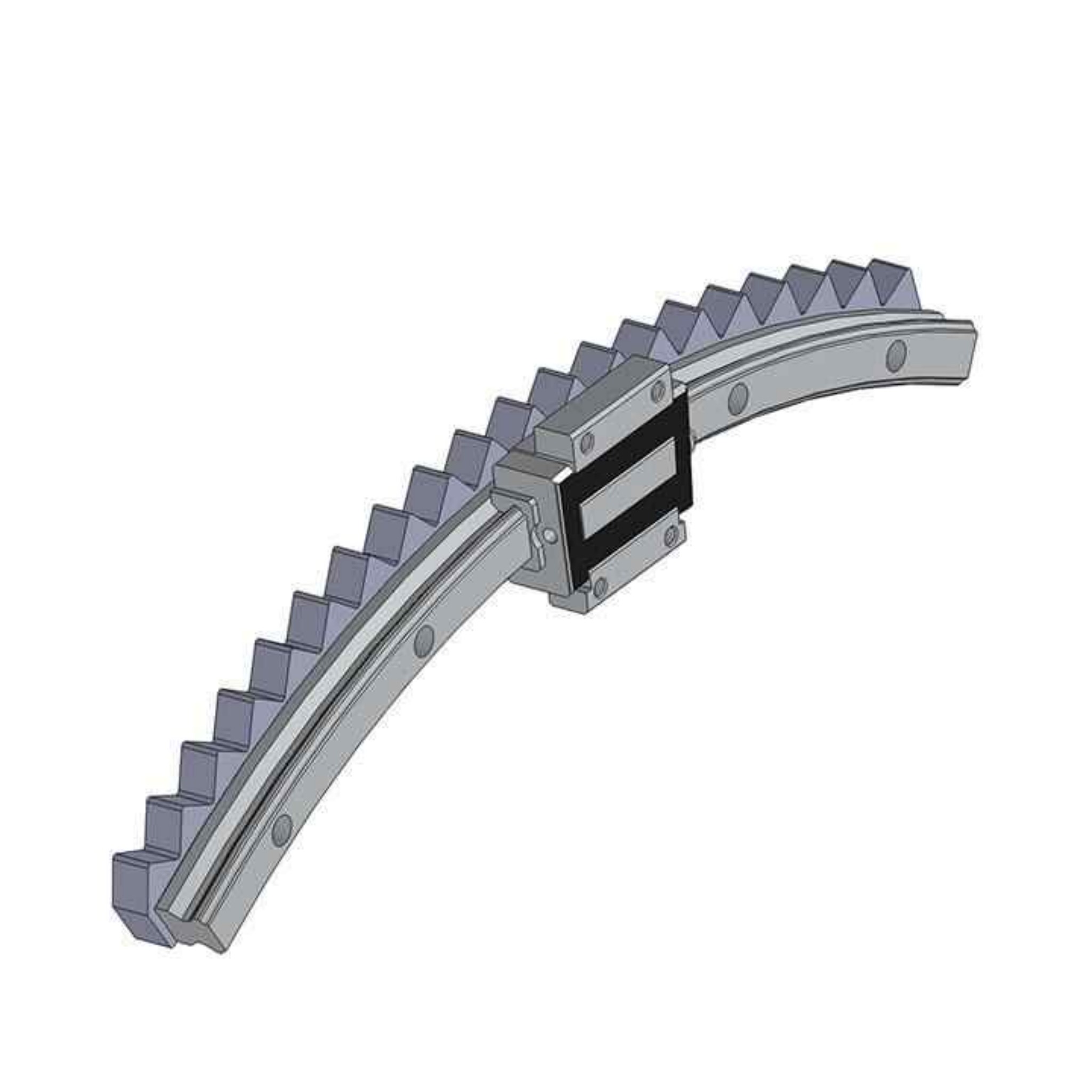 Curved Hobbed Spur Pinion Stairlifter Gear Rack 