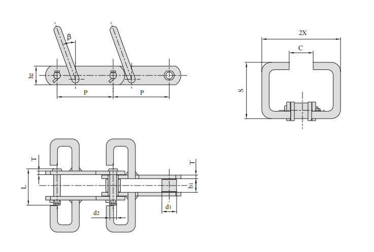 1 Scraper conveyor chains
