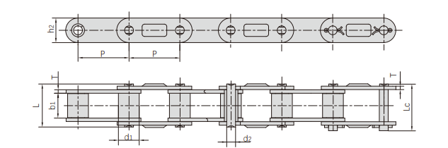 CA type steel agricultural chains 产品图纸2