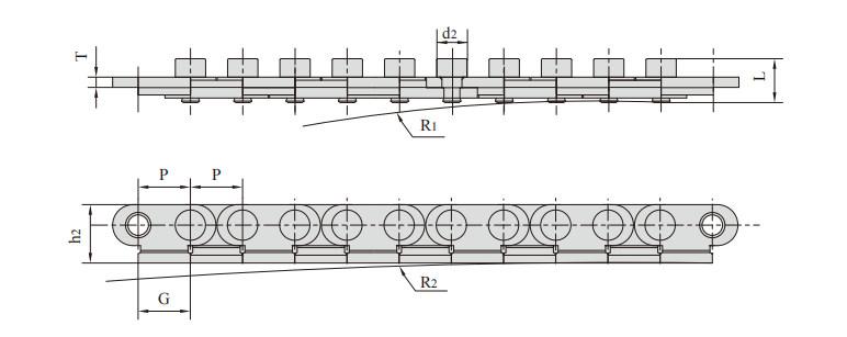 2 Anti-backbend chains for pushing window产品图纸