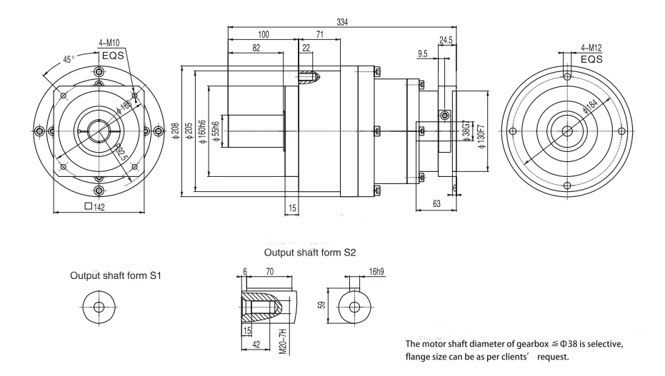 WEP205 Planetary Gearbox Double Stage图纸1-10