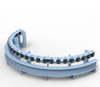 Roller Row Return Idler Horizontal Curve