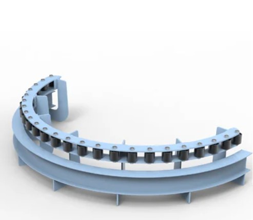 Roller Row Return Idler Horizontal Curve