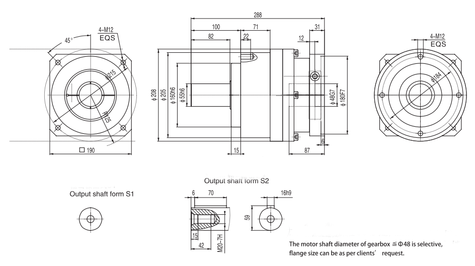 WEP205 Planetary Gearbox Single Stage图纸1-9