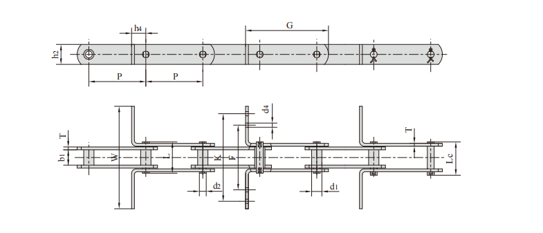 14 Scraper conveyor chains