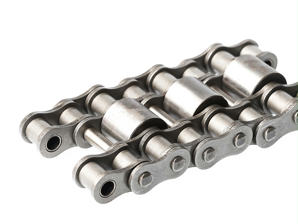 Free Flow Conveyor Chains with Outboard Rollers