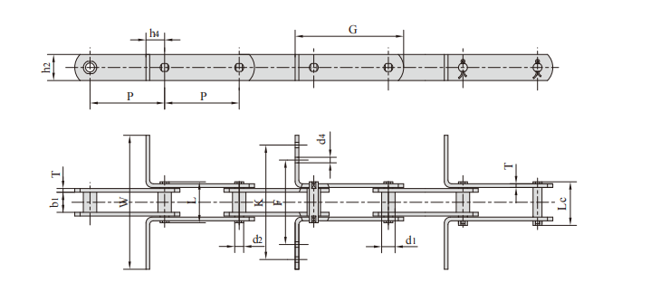 13 Scraper conveyor chains