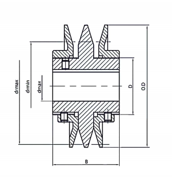 DIN 欧标SB-2结构图纸