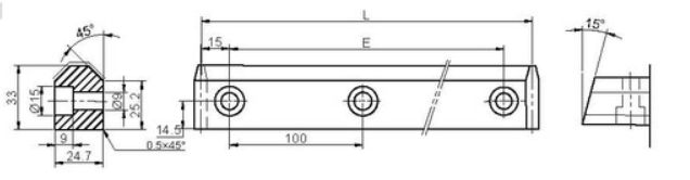 Guideway V bar 产品图纸1