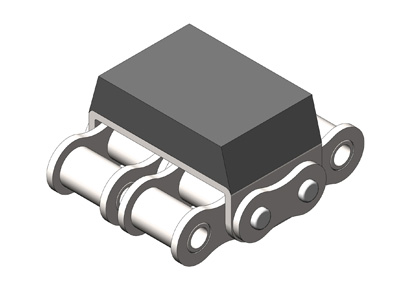 Rubber Attached Plate Chains