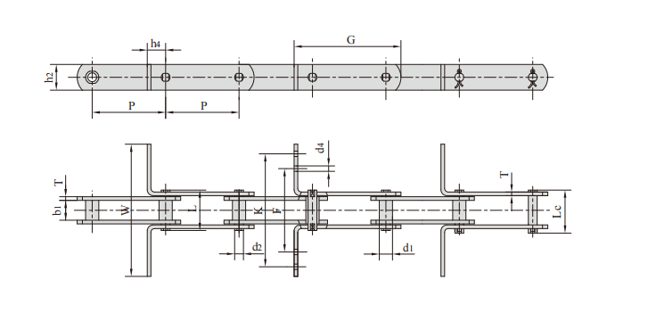 15 Scraper conveyor chains