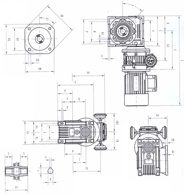 TXF Series Planet Cone-disk Stepless Speed Variator产品图纸5