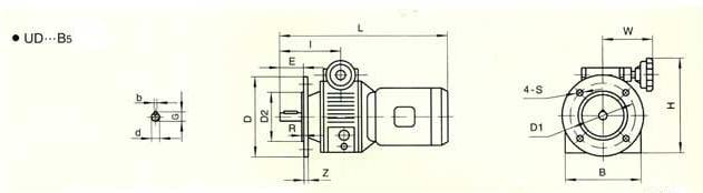UD Series Planet Cone-disk Stepless Speed Variator图纸3